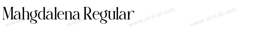 Mahgdalena Regular字体转换